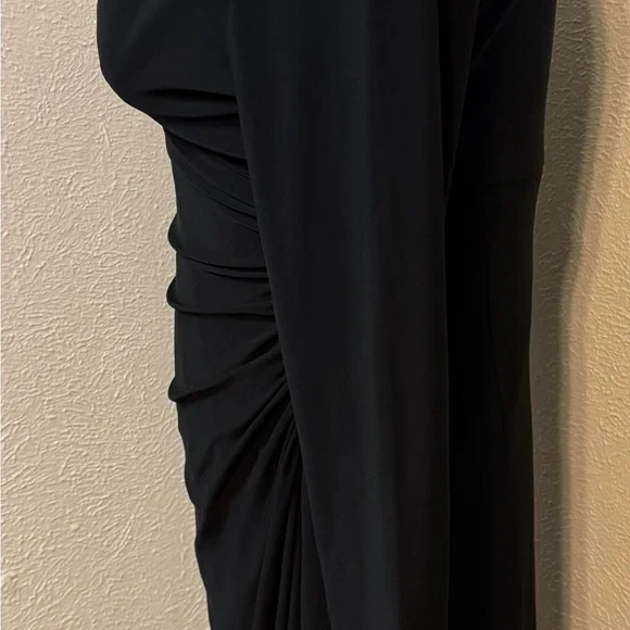 💕 Chaps Black Faux-Wrap Dress – Flattering & Chic! Size XL - Picture 2 of 5
